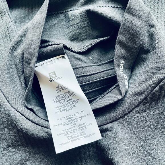 Salomon Essential Warm Top Base Layer Mock Neck Long Sleeve Size Small NEW - Picture 9 of 10